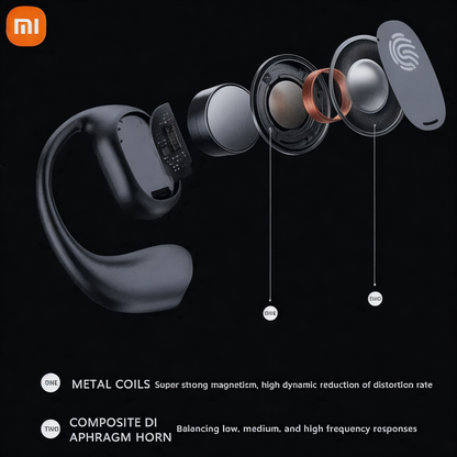 Bone Conduction Earbuds with Low EMF Emissions